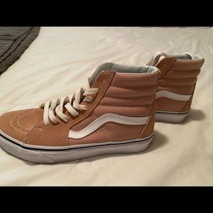 Blush VANS high top sneakers